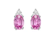 10K Birthstone Earrings – Pink Sapp – October