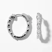 2.00ctw Pear Shape Diamond Elongated Hoops