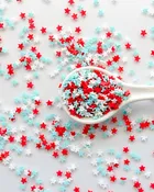 Clay Confetti | Red White & Blue Stars