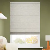 LEVOLOR Heathered Room Darkening Roman Shades