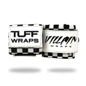 16" Villain Wrist Wraps - Black & White Checkerboard