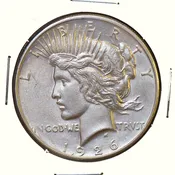1926 D Peace Silver Dollar - Choice BU / MS / UNC