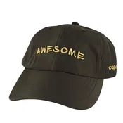 3D AWESOME Hat Nylon Dad Cap - Brown Gold