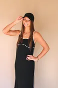 ANNIE CONTRAST MIDI DRESS BY IVY & CO