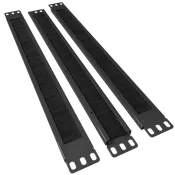 1U Brush Panel (3 Pack) - 19 inch Rackmount Strip Cable Management Spacer for Network Server Rack Cabinet Enclosure