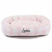 Anderson Check Bagel Bed - Personalized