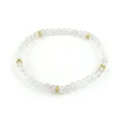14K Gold Filled Rose Quartz Gemstone Bracelet 4MM
