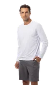 MEN'S SOLAIR COOL CREW NECK. WHITE. 900825C