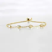 14k Solid Gold Ostara Diamond Bracelet