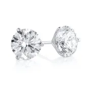 10.04ctw. Round Lab Grown Diamond Stud Earrings 14KWG