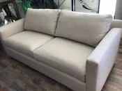 Crate & Barrell Bone Fabric Queen Sofa Sleeper