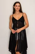 CX52036 | Spaghetti Strap Babydoll Cami Long Flyaway Top