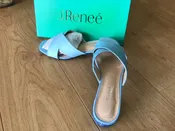 Womans 9.5  sandals by J. Renee, Cindee, Ladies light blue