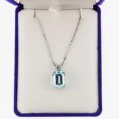Blue Topaz Pendant