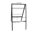 18″W x 24″H Black Angle Iron Sidewalk Folding A-Frame – 5 Pack