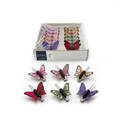 1" DECORATIVE BUTTERFLY CLIPS