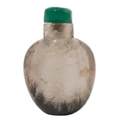 Item #10181: Hair Crystal Snuff Bottle