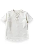 Crème Pauli Short Sleeve Henley