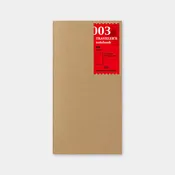 003 TRAVELER'S Notebook Regular  - Refill - Blank Notebook