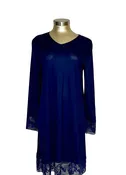 Hanro knee length lace trim nightgown — Glamour House Intimate Apparel