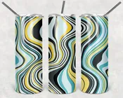 Abstract Lemon Blue 20oz Tumbler
