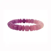 10mm Dyed Purple Quartz Glass Drum Bracelets