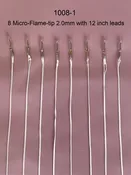 2.0mm flame-tip with leads (8pk)