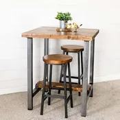 32" x 32" Modern Industrial Bar Table