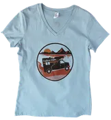 Explore Idaho Ladies V Neck Tee
