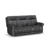 Alexander Power Reclining Sofa with Console, Power Headrest & Lumbar