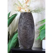 13" Tall Decorative Flower Vase, Brown