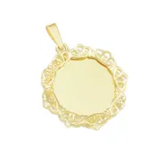 00302 - 1 3/8" Engravable Disc with Filigree Border