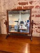 Antique Dressing Mirror On Stand 25"W x 24"T x 7.5"D