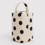Baggu - Dopp Kit - Cream and Black Polka Dot