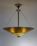 Bronze Concentric Circles Pendant Chandelier