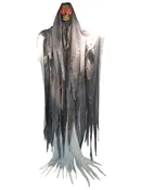 12 Foot Light Up Skull Greeter Hanging Decoration