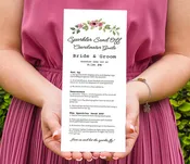 Flowery Sparkler Send Off Coordinator Instructions (3qty)