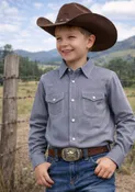 Boys Western Snap Shirt with Stretch | Style BL-2603