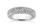 1.05ctw Diamond Engraved Band
