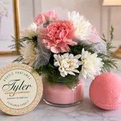 Crush'n on You - Candle, Flowers, & a Bath Balm
