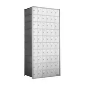 10 Doors High x 6 Doors (60 Tenants) 1700 Series Rear-Load Private Distribution Horizontal Mailbox in Anodized Aluminum Finish