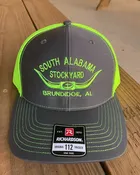 Neon Yellow Stitched Hat