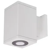 W.A.C. Lighting LED Wall Sconce in White from the Cube Arch collection - DC-WS0517-S830S-WT