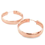 14K ROSE GOLD HOOP EARRINGS  #425-00014