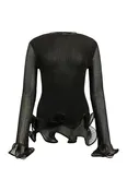 Agata Ruffle Knit Top