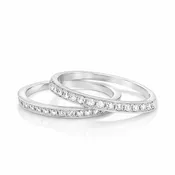 Angled Bead Set Diamond Half Band Set | Brilliant Fine + Custom Jewelry