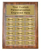 18 Plate Classic Perpetual Name Plaque