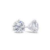 14K White Gold 2.05 Carat Lab-Grown Diamond Stud Earrings