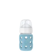 8oz Glass Baby Bottle-Denim
