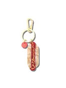 Hand-painted America Hotdog Bag Charm + Keychain